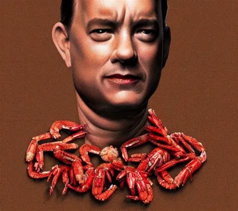 Tom Hanks As Forrest Gump Wearing A Necklace Made Out Stable