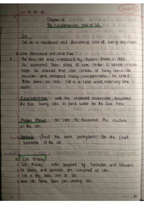 Solution Ncert Class Biology Chapter The Fundamental Unit Of Life