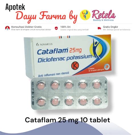 Jual Cataflam Mg Blister Tablet Shopee Indonesia