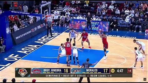 Brgy Ginebra Vs Meralco Bolts St Quarter Game Semi Finlas Youtube