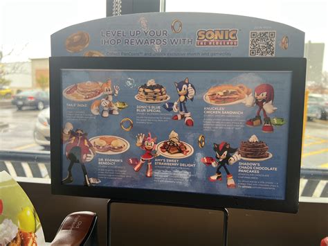 Review Sonic The Hedgehog X Ihop Menu Blueberry Pancakes And Onion