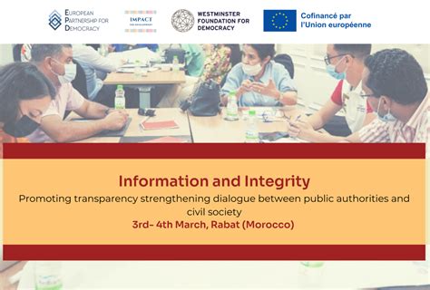 Supporting Transparency Strengthening Dialogue Between Civil Society