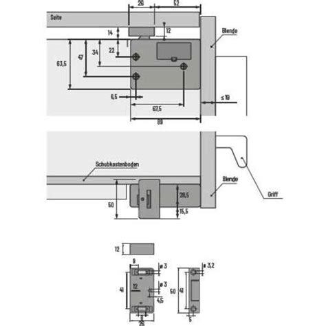 Schubkastenschloss Proxy Khz Hettich Hettlock Rfid Online