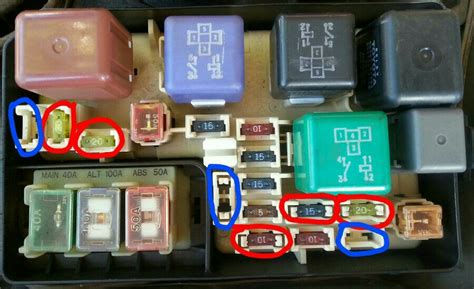 Diagrama Caja De Fusibles Toyota Corolla 1993 Corolla Fuse C