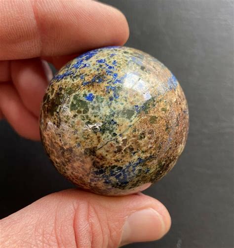 Azurite Malachite Crystal Sphere Rare Azurite Sphere | Etsy