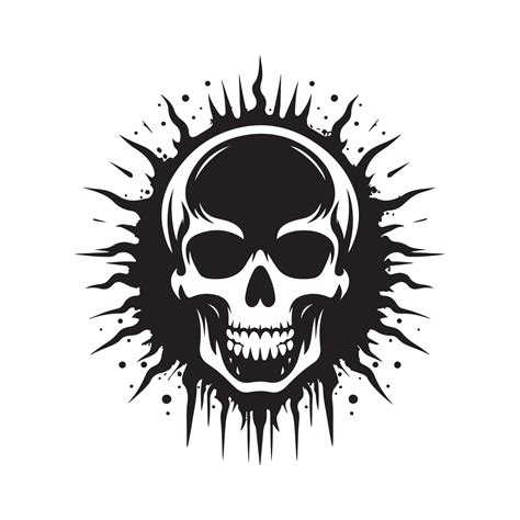 Skull Silhouette Vectors Illustration 48856592 Vector Art At Vecteezy