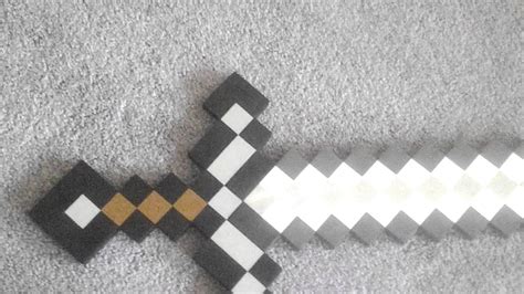 Minecraft Foam Iron Sword Youtube