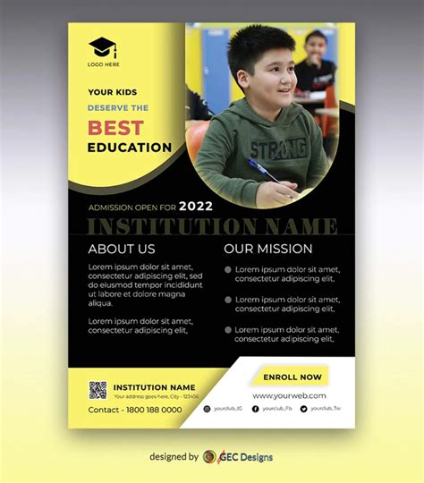 Best education creative school flyer design | GEC Designs