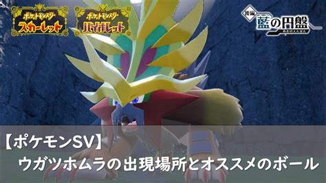 【ポケモンsv】ウガツホムラの入手場所とオススメのボール ロズみんのポケ活レポート