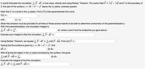 Solved Calculate The Circulation ∫cf⃗ ⋅dr⃗ ∫cf→⋅dr→ In Two