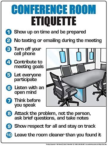 Amazon.com: Algra Corporartion Conference Room Etiquette Poster 12" x ...