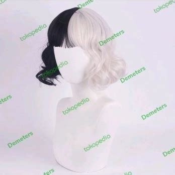 Jual Wig Cruella Cruela Devil De Vil De Vil Rambut Palsu Disney