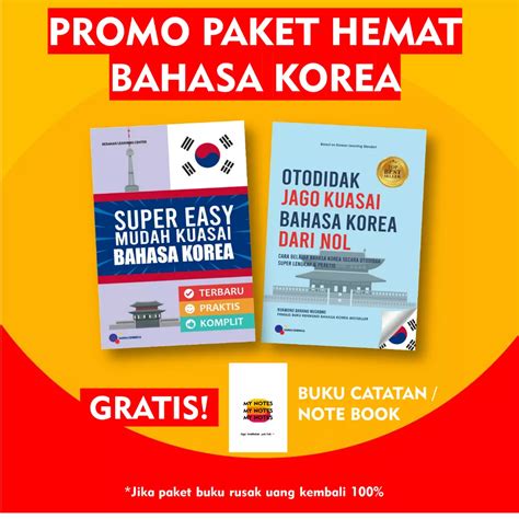 Jual Paket Buku Super Easy Bahasa Korea Otodidak Jago Kuasai Bahasa