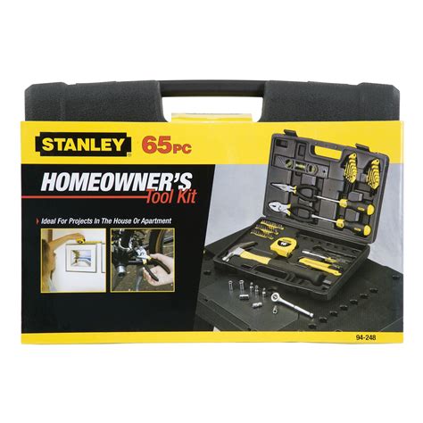 Stanley 65 Pc Homeowners Tool Set Tools Tool Sets Home Owner Tool Sets