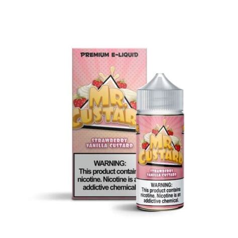 Mr Custard Strawberry Vanilla Custard 100ml 3mg Vapor Fuel