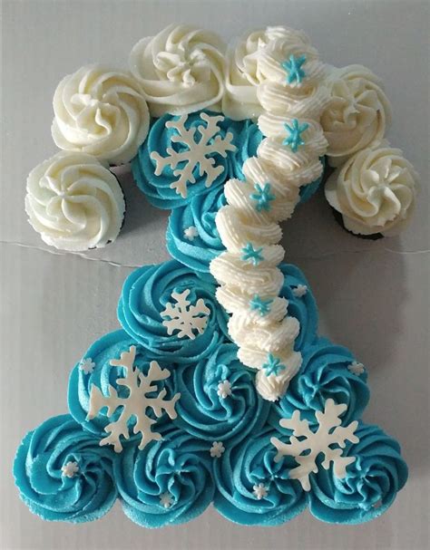 Frozen Elsa Pull Apart Mini Cupcakes Pull Apart Cupcakes Pull Apart