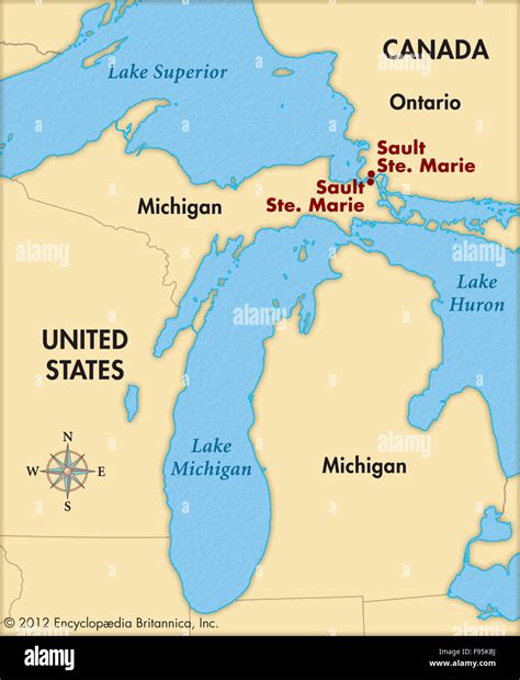 Map Of Sault Ste Marie Michigan Shari Demetria