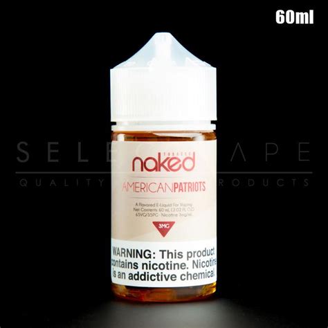 Naked 100 Tobacco American Patriots Eliquid 60ml Select Vape