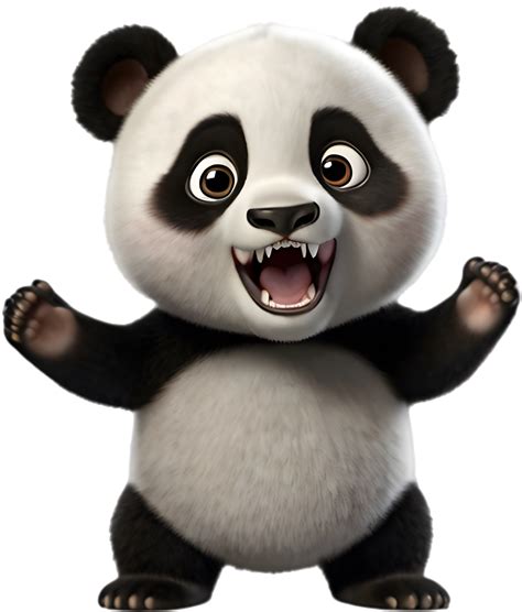 chubby panda cub   soft  gentle face  png