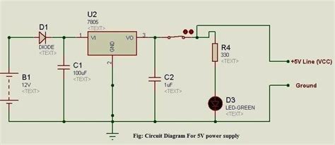 Circuit Diagram for 5V power supply | Download Scientific Diagram