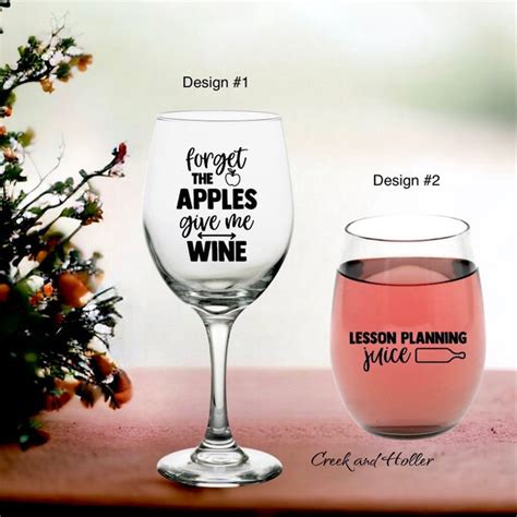 Teacher Wine Glasses Etsy