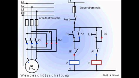 Wendeschützschaltung vereinfacht YouTube
