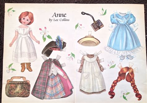 Anne Of Green Gable Doll Paper Doll By Lee Collins 1989 Doll Reader Mag