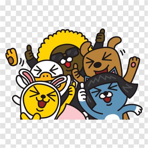 Kakaotalk Kakao Friends Emoticon Sticker Png Clipart Area Artwork