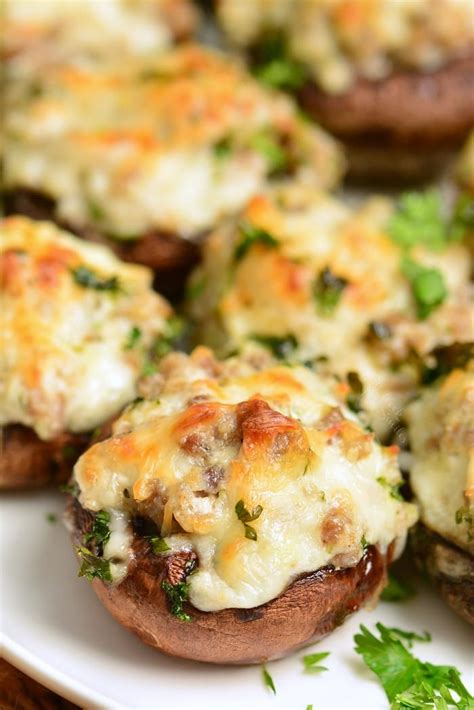 Sausage Stuffed Mushrooms Recipe