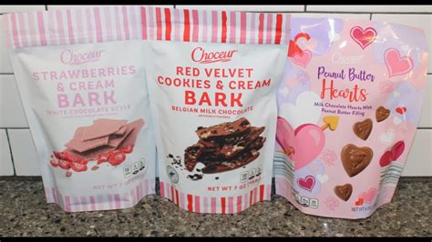 Choceur ALDI Strawberries Cream Bark Red Velvet Cookies Cream