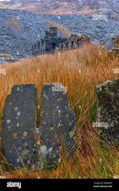 The Old Slate Quarry Above Tanygrisiau And Blaenau Ffestiniog Wales