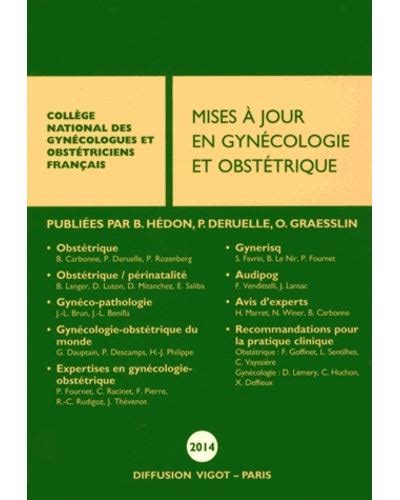 Mises à jour en gynécologie et obstétrique Tome 0000 broché