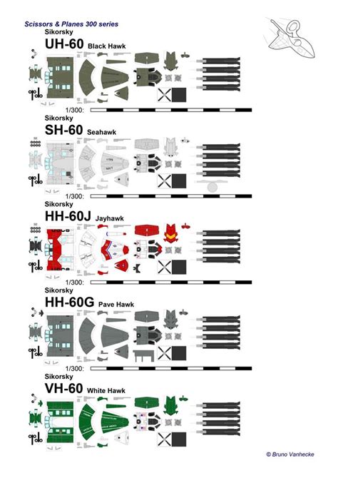 UH 60 Scale 1 300 Papercraft In 2023 Paper Airplanes Paper Models