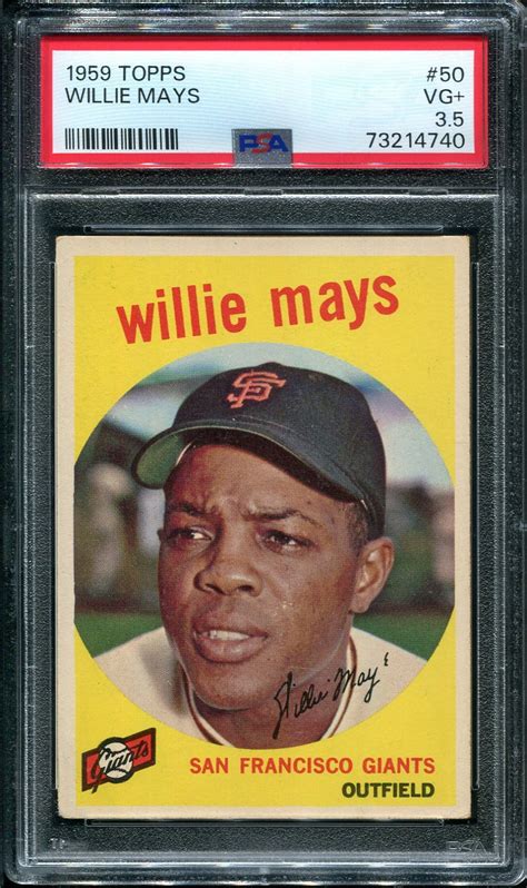 Topps Willie Mays Psa Hof All Star Cards Inc