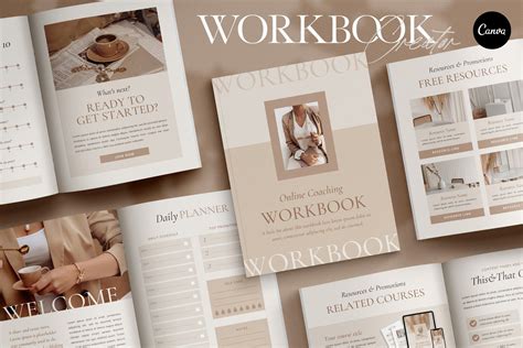 Elegant Workbook Template Canva By Studio Loire On Creativemarket