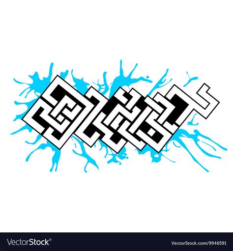 Graffiti Art Urban Design Element Royalty Free Vector Image