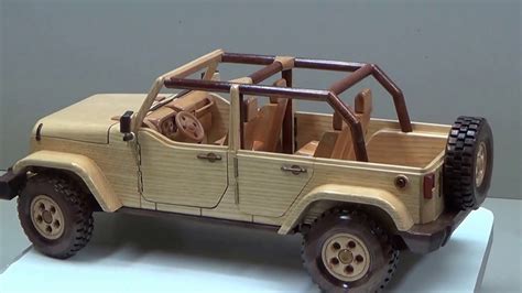 Wooden Jeep Wrangler Handcrafted By Sunia Reznik Youtube