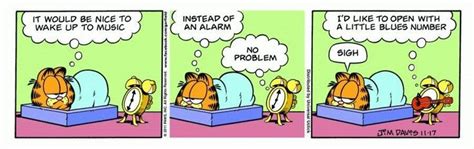 Garfield morning | Garfield, Garfield cartoon, Wake up call