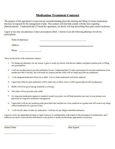 Free Treatment Contract Templates In Pdf Ms Word Free Premium