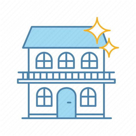 Building Cleaning Cottage Home House Shine Sparkle Icon