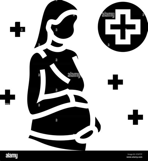 Maternal Health Gynecologist Glyph Icon Vector Illustration Stock Vector Image And Art Alamy