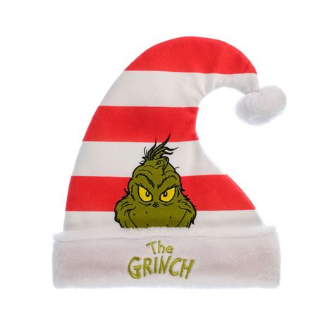 Dr Seuss The Grinch Santa Hat Red