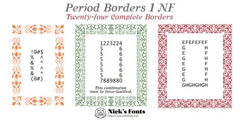 Period Borders Nf Font Webfont And Desktop Myfonts