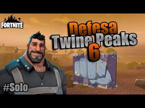 Twine Peaks 6 Defesa Solo De Escudo Antitempestade Fortnite Salve O