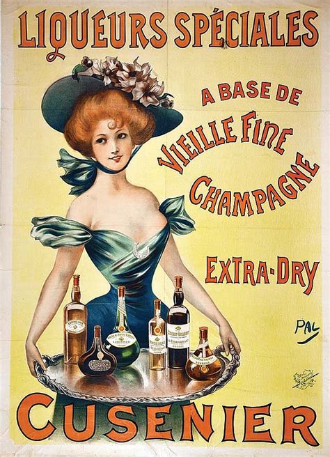 Liquor Advertising Poster Circa Vintage French Posters Art