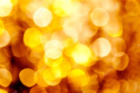 Abstract Golden Blurred Lights Background Stock Photo Lunamarina