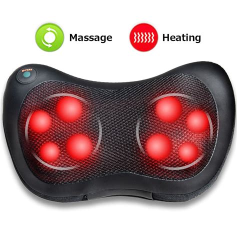 Costway Shiatsu Shoulder Neck Back Massage Pillow with Heat Deep ...