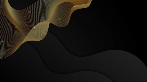 Fondo Abstracto De Lujo Negro Y Dorado Vector Premium