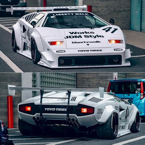 Liberty Walk Unveils Widebody Lb Works Lamborghini Countach At Tokyo