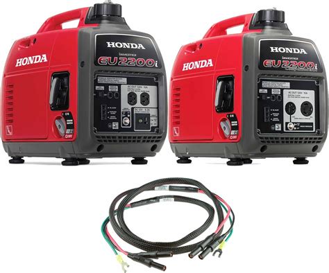 Honda Eu2200i 2200w 120 Volt Portable Inverter Generator With Companion And Parallel Cables